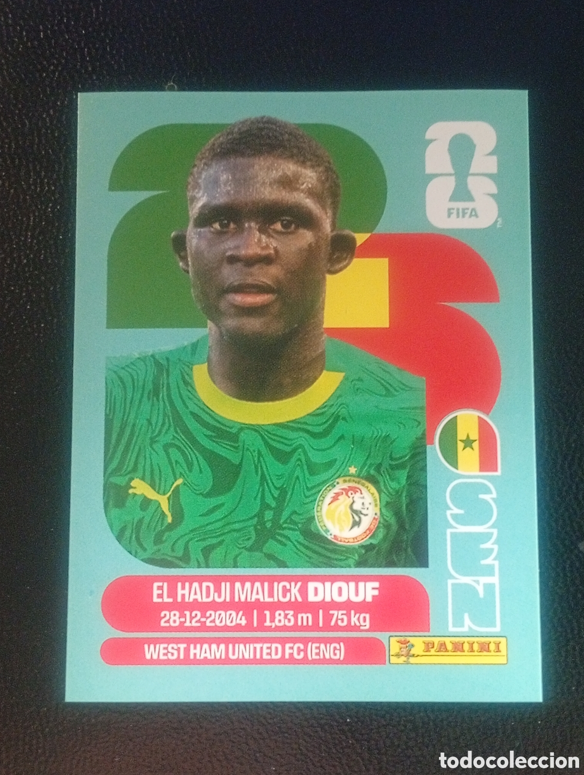 Cromos de f&uacute;tbol: SEN 7 SENEGAL MUNDIAL F&Uacute;TBOL 2026 FIFA WORLD CUP PANINI CROMO STICKER SEN7