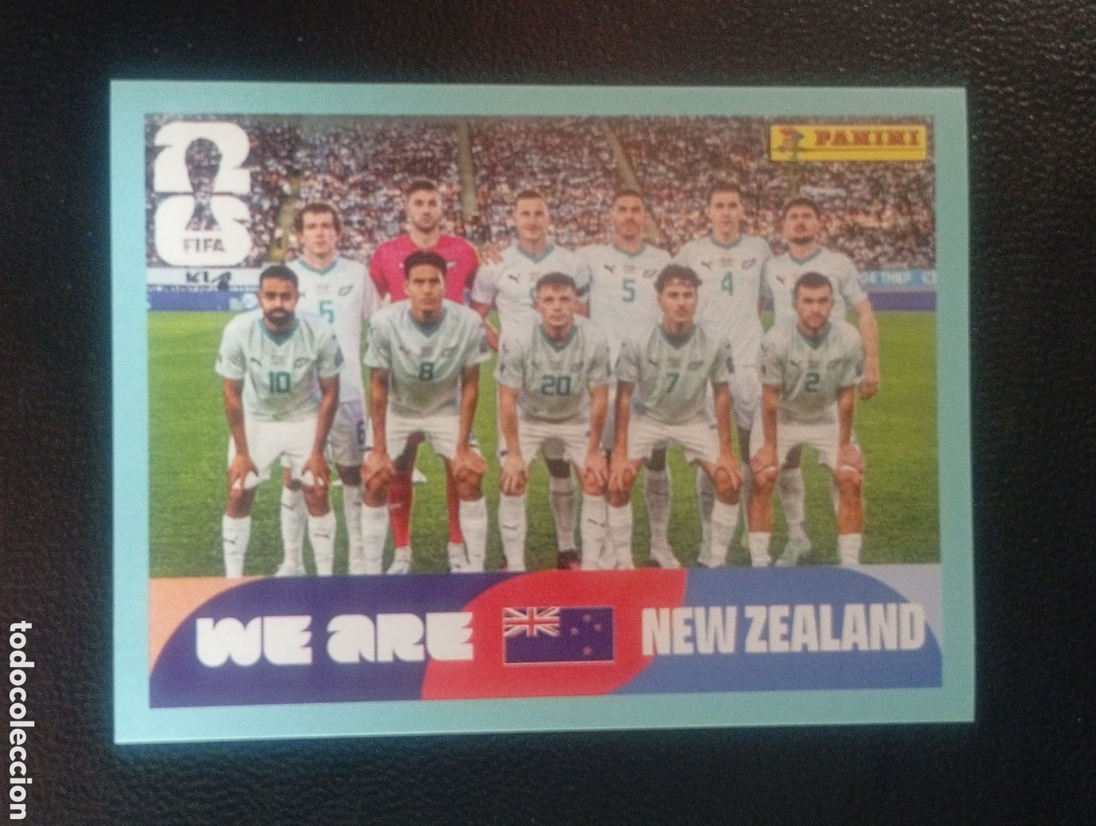 Cromos de f&uacute;tbol: NZL 13 equipo NUEVA ZELANDA MUNDIAL F&Uacute;TBOL 2026 FIFA WORLD CUP PANINI CROMO STICKER NZL13