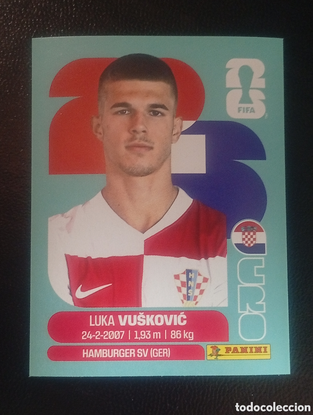 Cromos de f&uacute;tbol: CRO 6 CROACIA MUNDIAL F&Uacute;TBOL 2026 FIFA WORLD CUP PANINI CROMO STICKER CRO6