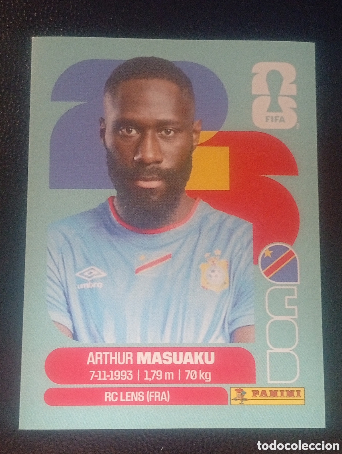 Cromos de f&uacute;tbol: COD 5 REPUBLICA CONGO MUNDIAL F&Uacute;TBOL 2026 FIFA WORLD CUP PANINI CROMO STICKER COD5