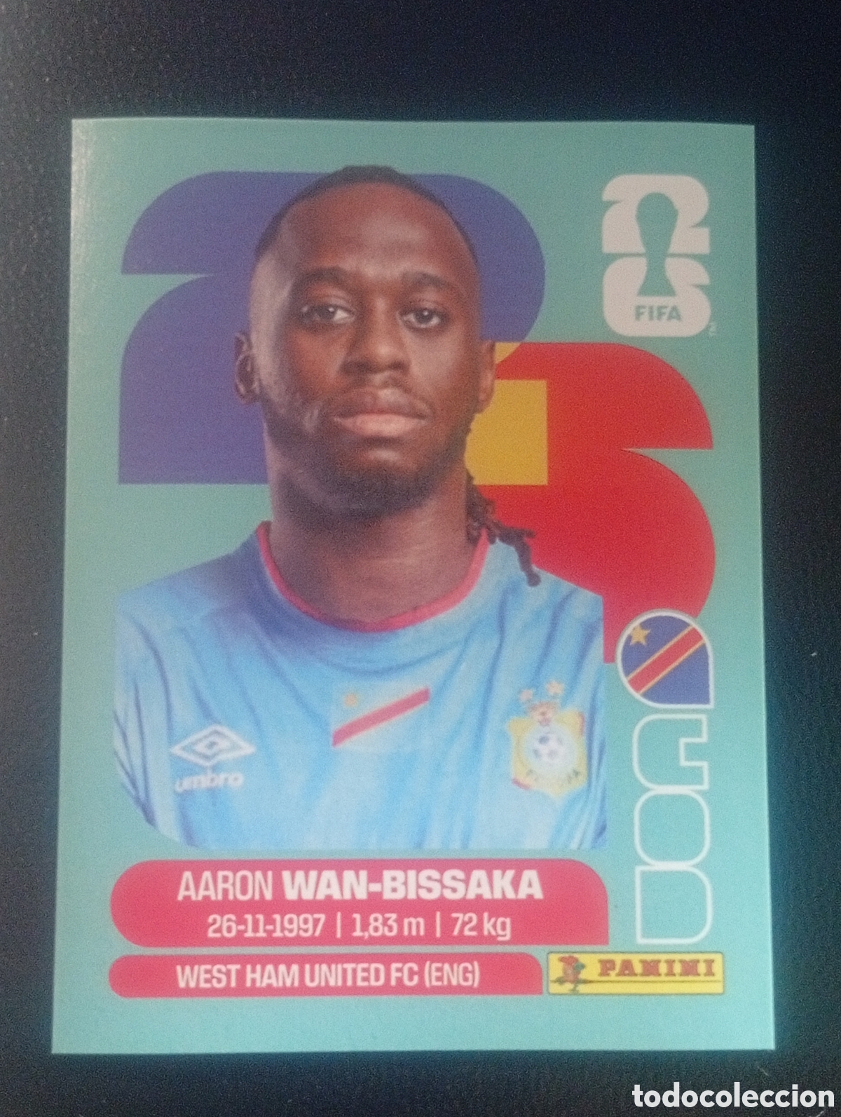 Cromos de f&uacute;tbol: COD 3 REPUBLICA CONGO MUNDIAL F&Uacute;TBOL 2026 FIFA WORLD CUP PANINI CROMO STICKER COD3
