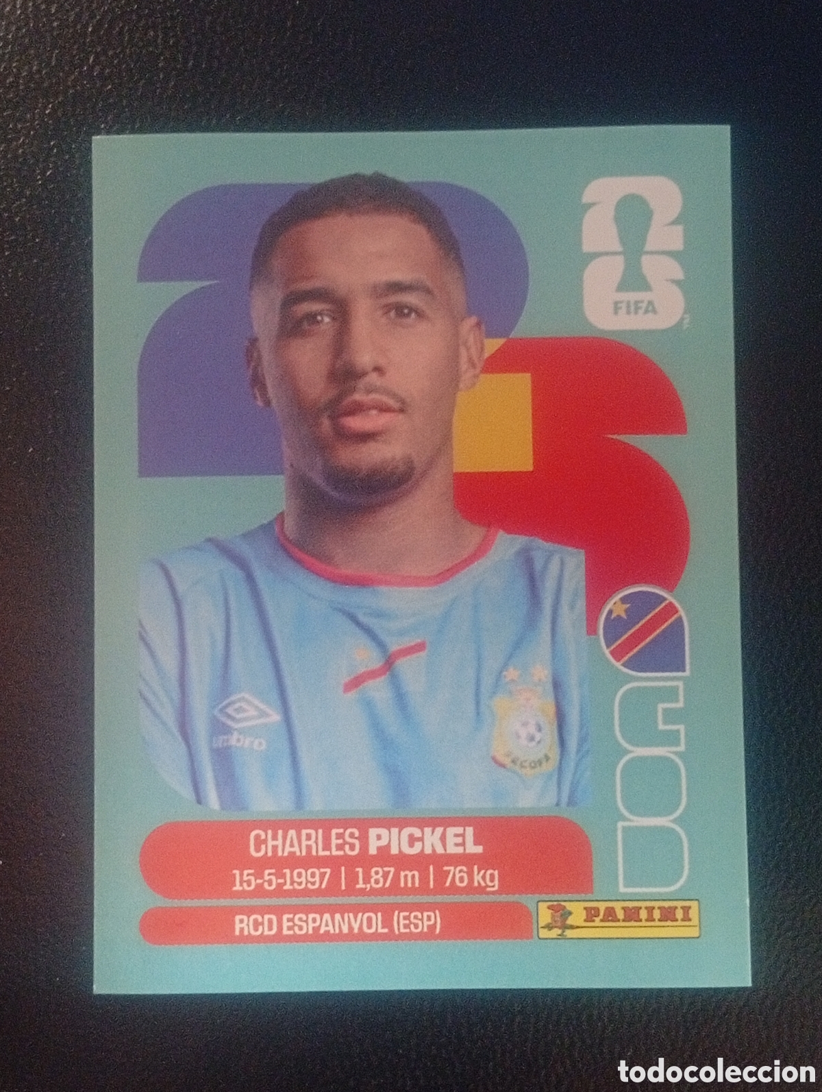 Cromos de f&uacute;tbol: COD 8 REPUBLICA CONGO MUNDIAL F&Uacute;TBOL 2026 FIFA WORLD CUP PANINI CROMO STICKER COD8