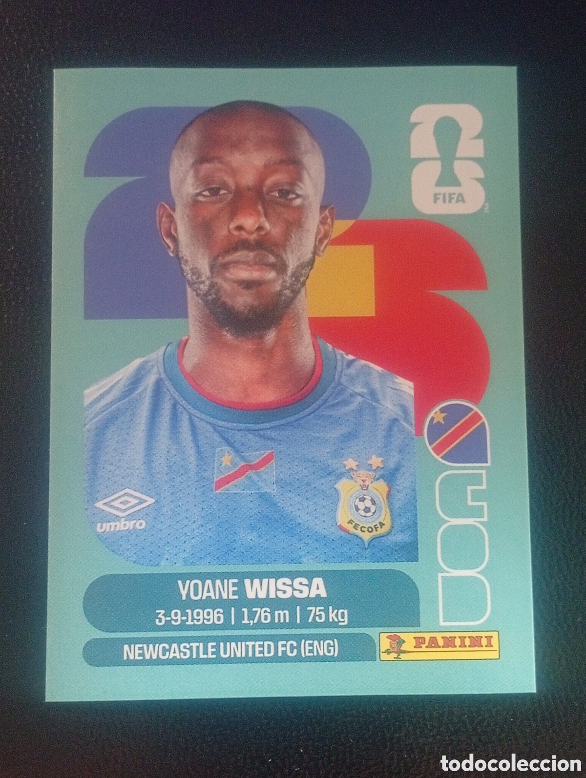 Cromos de f&uacute;tbol: COD 16 REPUBLICA CONGO MUNDIAL F&Uacute;TBOL 2026 FIFA WORLD CUP PANINI CROMO STICKER COD16