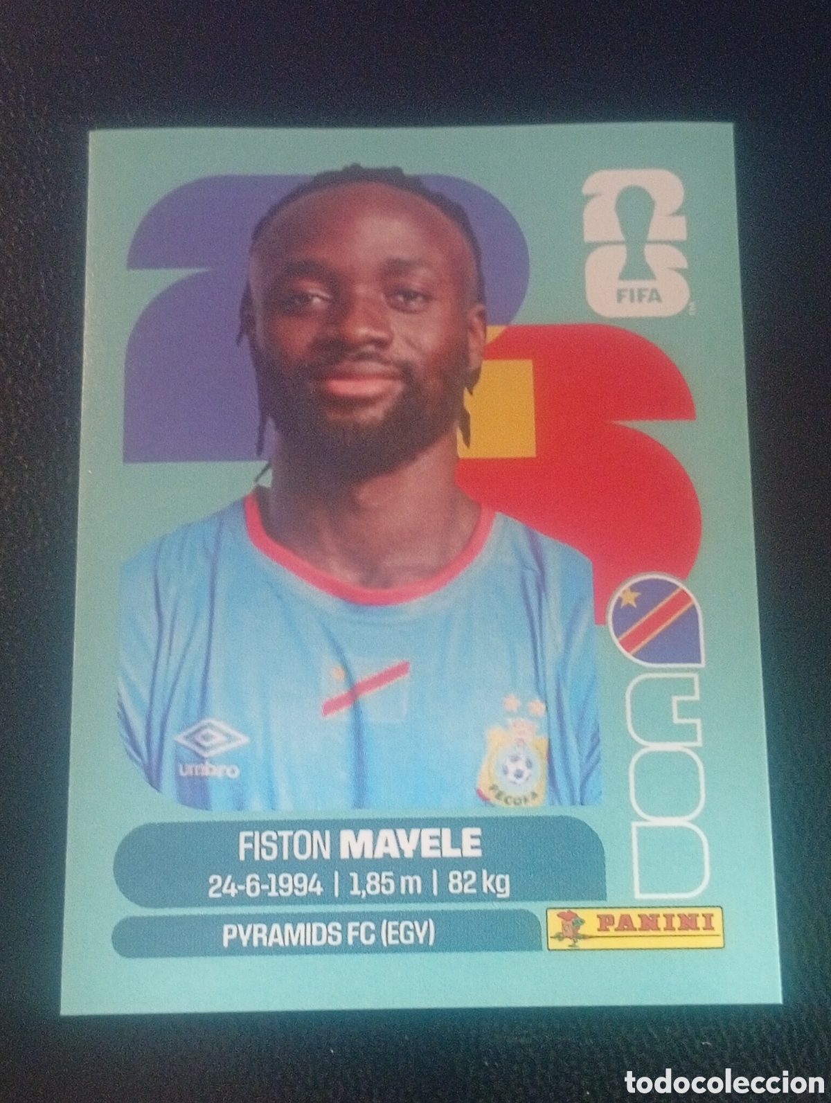 Cromos de f&uacute;tbol: COD 18 REPUBLICA CONGO MUNDIAL F&Uacute;TBOL 2026 FIFA WORLD CUP PANINI CROMO STICKER COD18