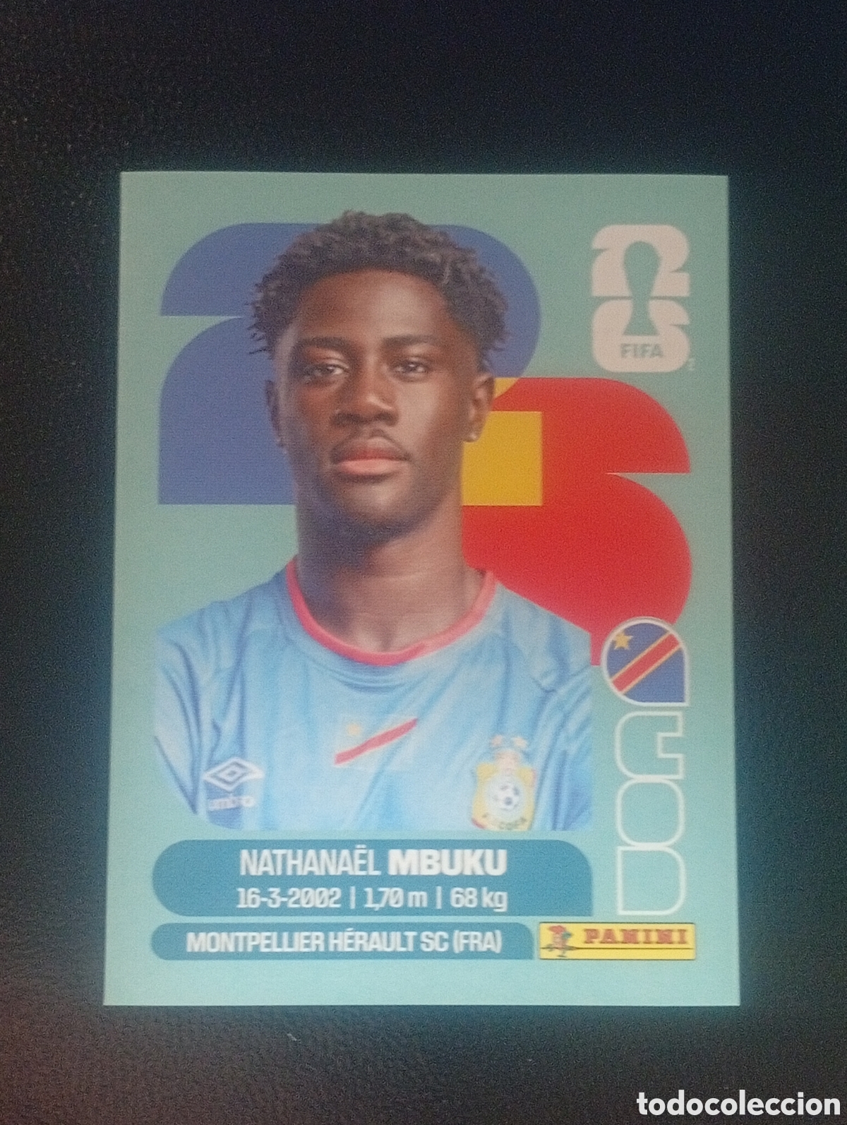 Cromos de f&uacute;tbol: COD 20 REPUBLICA CONGO MUNDIAL F&Uacute;TBOL 2026 FIFA WORLD CUP PANINI CROMO STICKER COD20