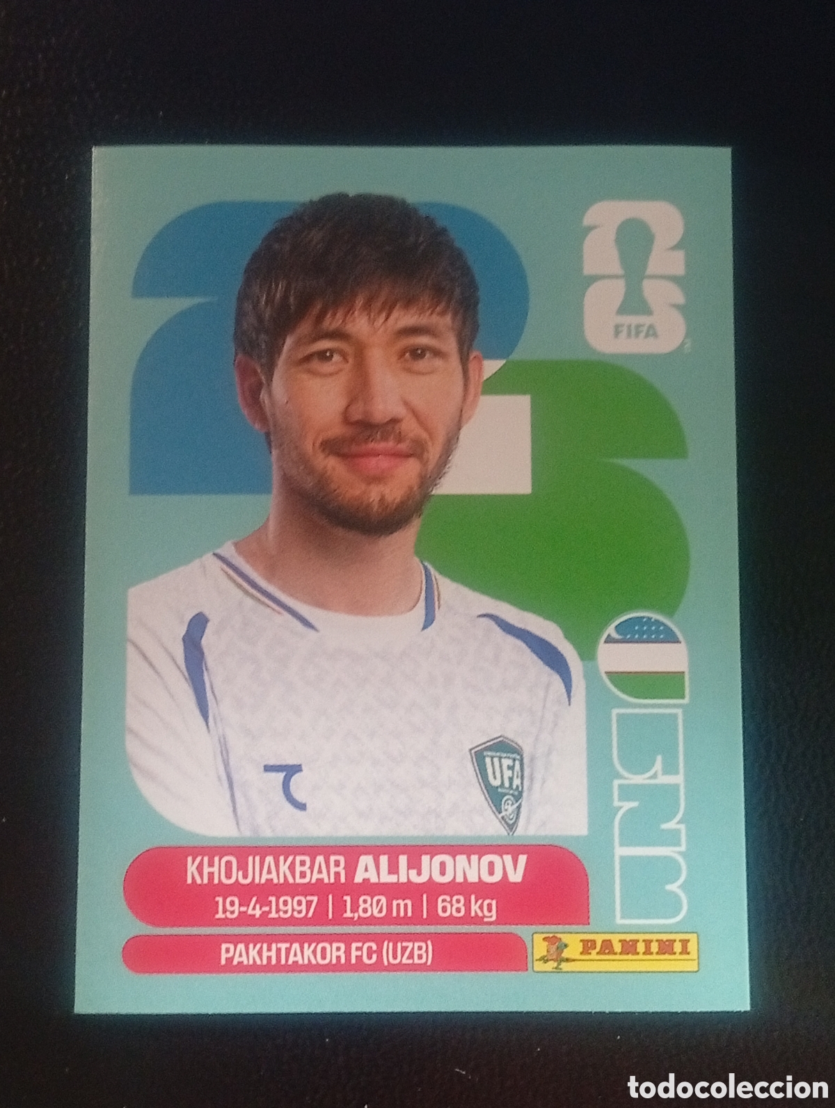 Cromos de f&uacute;tbol: UZB 8 UZBEKIST&Aacute;N MUNDIAL F&Uacute;TBOL 2026 FIFA WORLD CUP PANINI CROMO STICKER UZB8