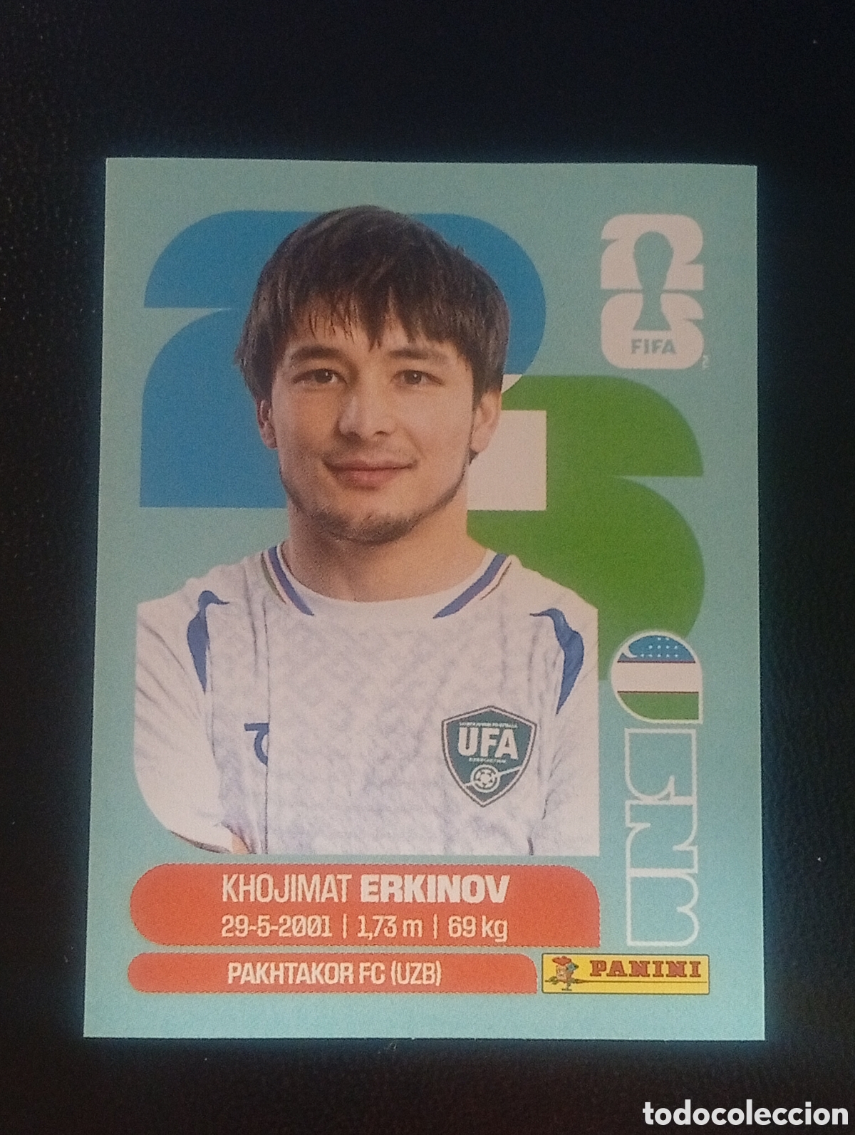 Cromos de f&uacute;tbol: UZB 15 equipo UZBEKIST&Aacute;N MUNDIAL F&Uacute;TBOL 2026 FIFA WORLD CUP PANINI CROMO STICKER UZB15