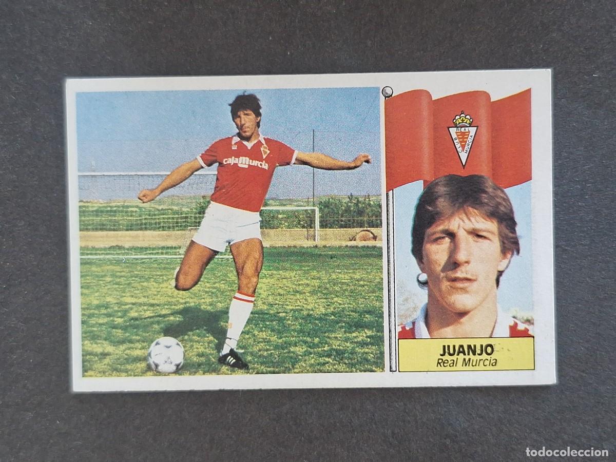 Cromos de f&uacute;tbol: L3 JUANJO REAL MURCIA C. F. LIGA ESTE 1986 1987 86 87 NUNCA PEGADO SIN PEGAR
