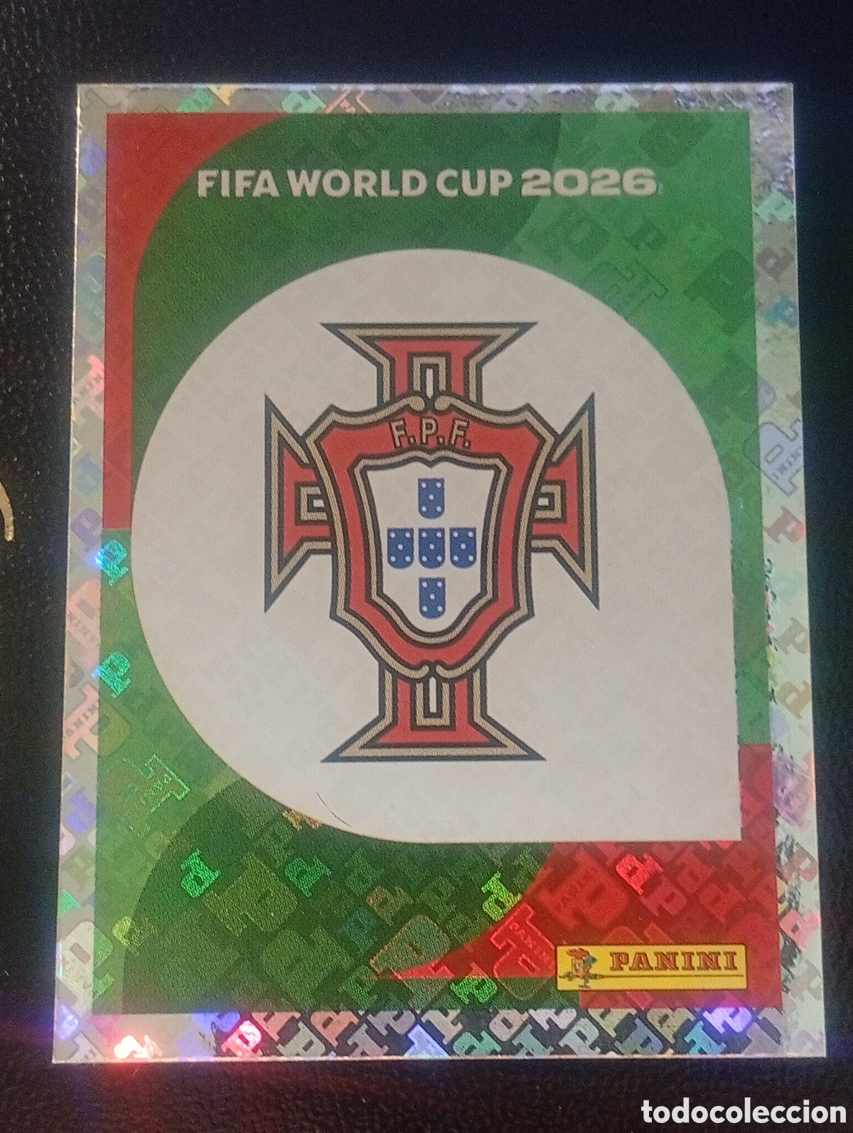 Cromos de f&uacute;tbol: POR 1 escudo PORTUGAL MUNDIAL F&Uacute;TBOL 2026 FIFA WORLD CUP PANINI CROMO STICKER POR1