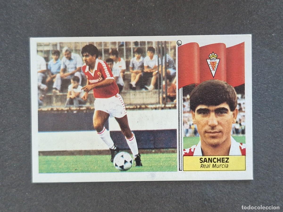 Cromos de f&uacute;tbol: L3 SANCHEZ REAL MURCIA C. F. LIGA ESTE 1986 1987 86 87 NUNCA PEGADO SIN PEGAR