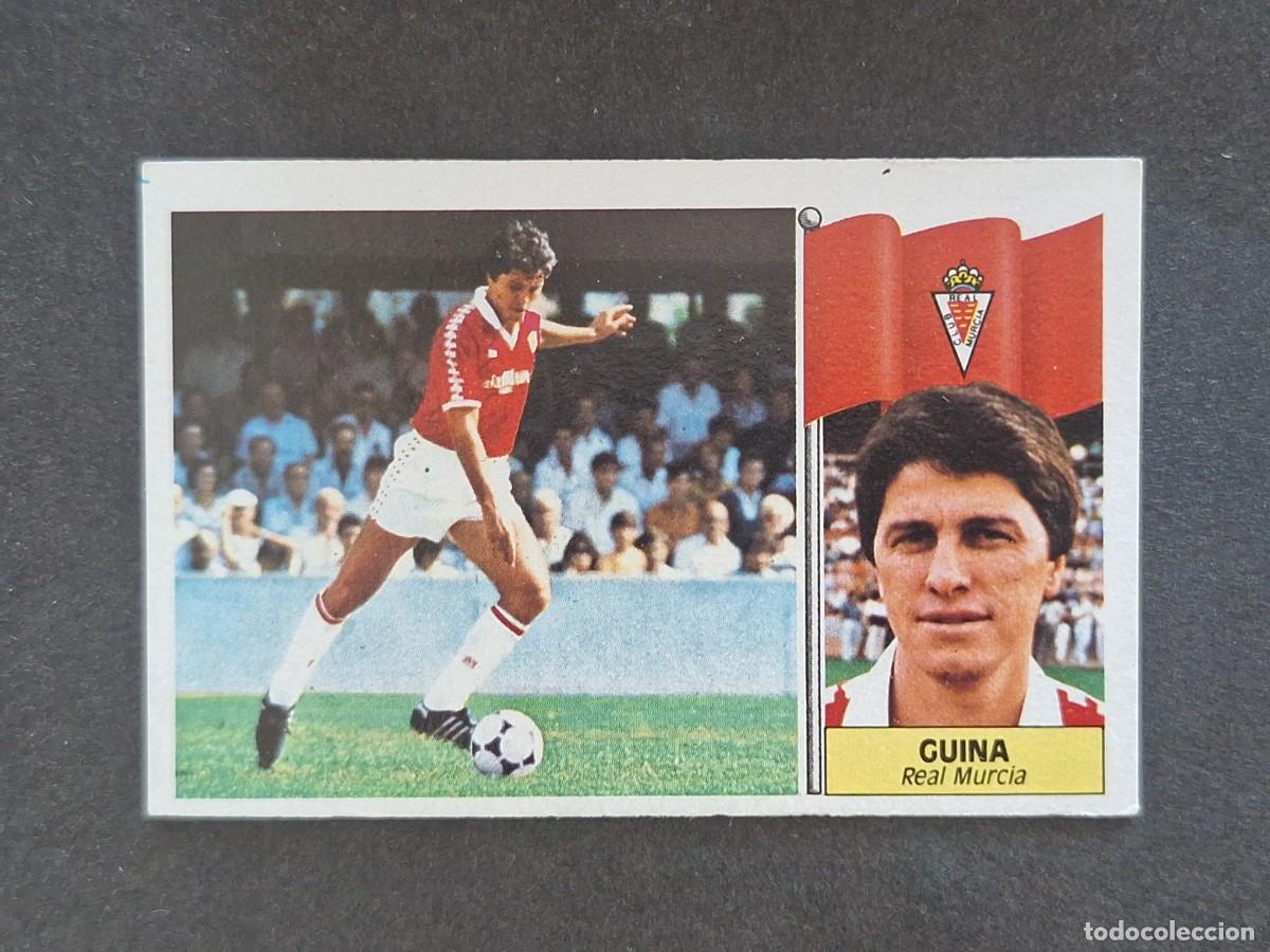 Football Stickers: L3 GUINA REAL MURCIA C. F. LIGA ESTE 1986 1987 86 87 NUNCA PEGADO SIN PEGAR