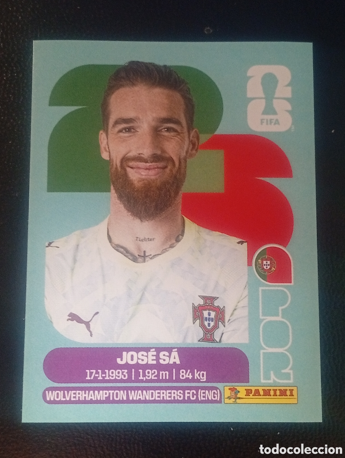 Cromos de f&uacute;tbol: POR 3 JOSE SA PORTUGAL MUNDIAL F&Uacute;TBOL 2026 FIFA WORLD CUP PANINI CROMO STICKER POR3