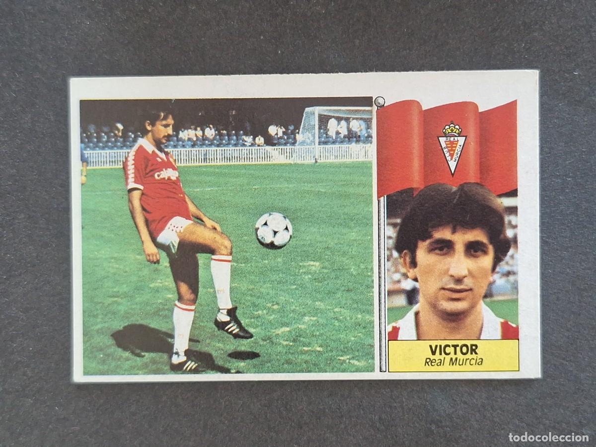 Cromos de f&uacute;tbol: L3 VICTOR REAL MURCIA C. F. LIGA ESTE 1986 1987 86 87 NUNCA PEGADO SIN PEGAR