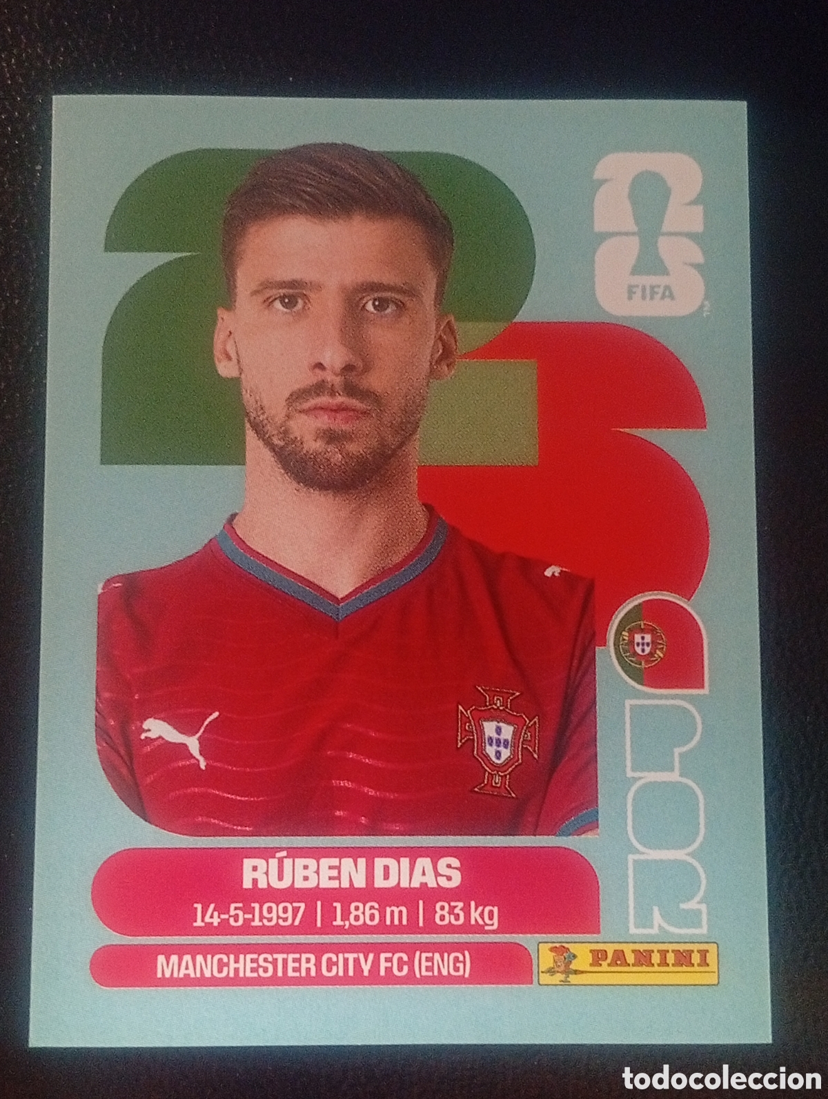 Cromos de f&uacute;tbol: POR 4 RUBEN D&Iacute;Az PORTUGAL MUNDIAL F&Uacute;TBOL 2026 FIFA WORLD CUP PANINI CROMO STICKER POR4