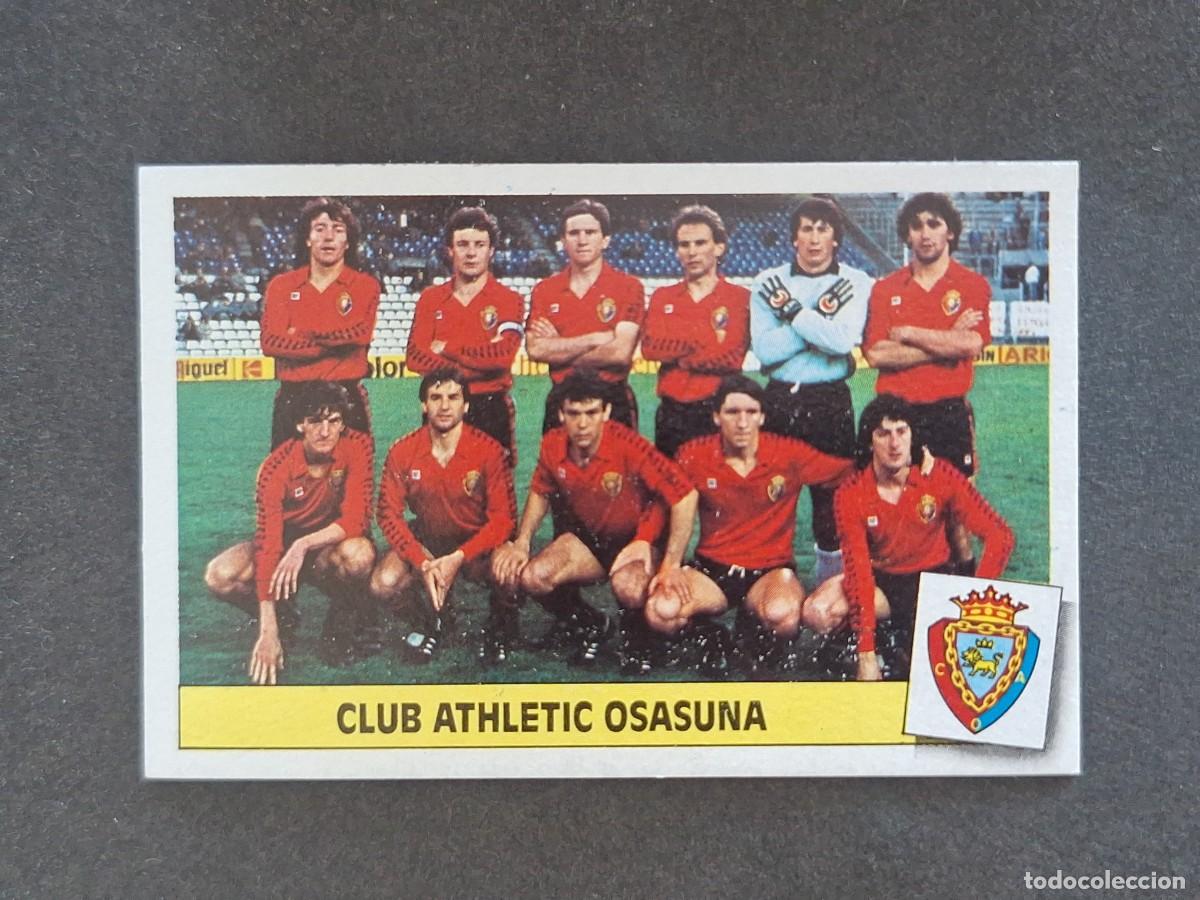 Cromos de f&uacute;tbol: L3 EQUIPO ALINEACION C. A. OSASUNA LIGA ESTE 1986 1987 86 87 NUNCA PEGADO SIN PEGAR