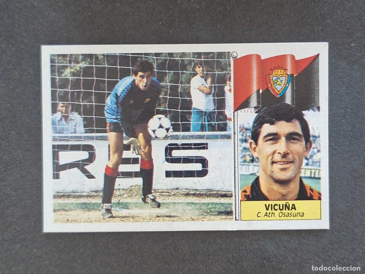 Cromos de f&uacute;tbol: L3 VICU&Ntilde;A C. A. OSASUNA LIGA ESTE 1986 1987 86 87 NUNCA PEGADO SIN PEGAR