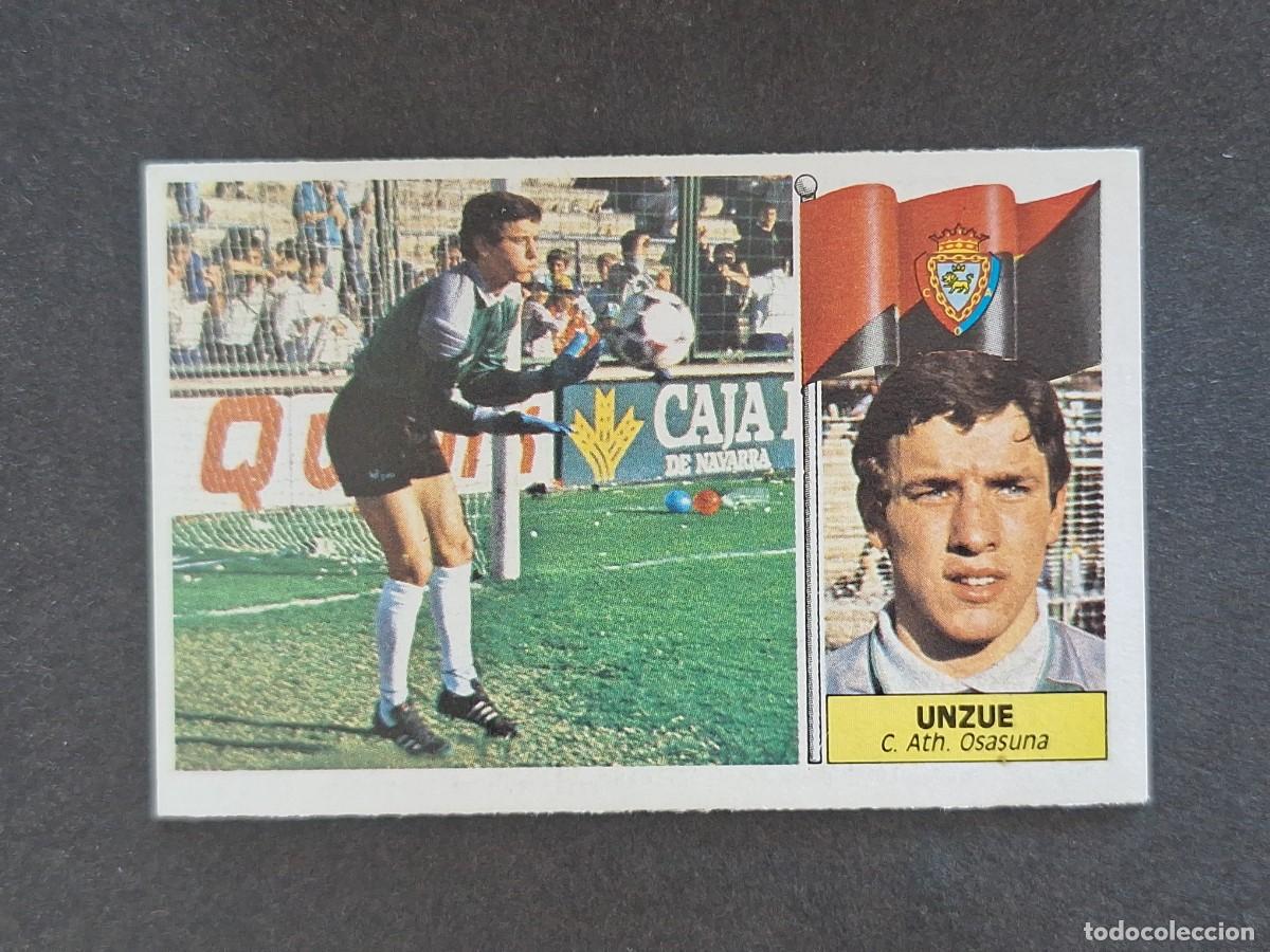 Cromos de f&uacute;tbol: L3 UNZUE C. A. OSASUNA LIGA ESTE 1986 1987 86 87 NUNCA PEGADO SIN PEGAR
