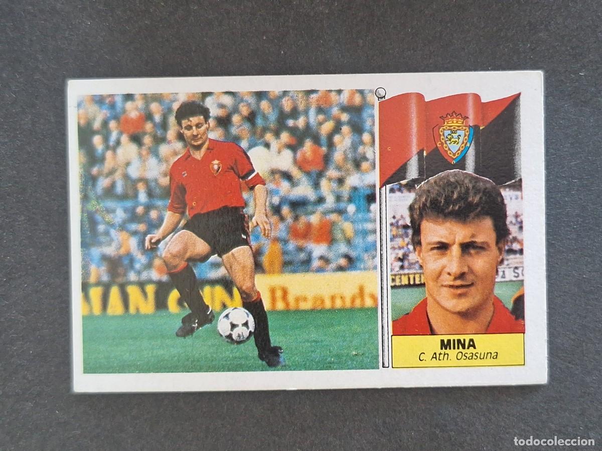 Cromos de f&uacute;tbol: L3 MINA C. A. OSASUNA LIGA ESTE 1986 1987 86 87 NUNCA PEGADO SIN PEGAR