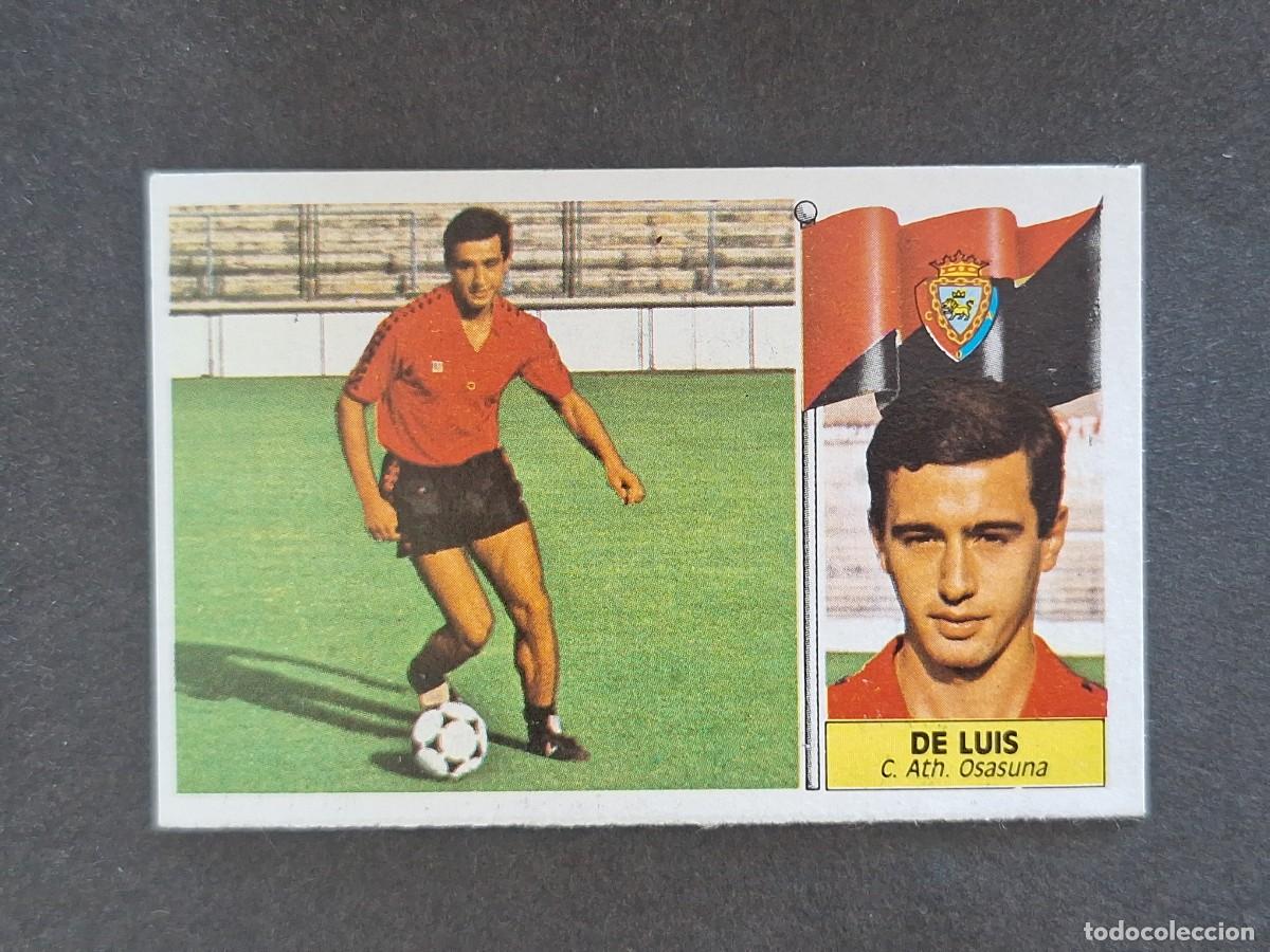 Cromos de f&uacute;tbol: L3 DE LUIS C. A. OSASUNA LIGA ESTE 1986 1987 86 87 NUNCA PEGADO SIN PEGAR