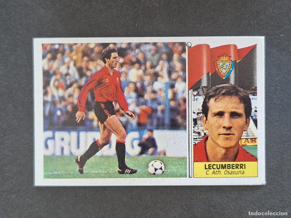 Cromos de f&uacute;tbol: L3 LECUMBERRI C. A. OSASUNA LIGA ESTE 1986 1987 86 87 NUNCA PEGADO SIN PEGAR