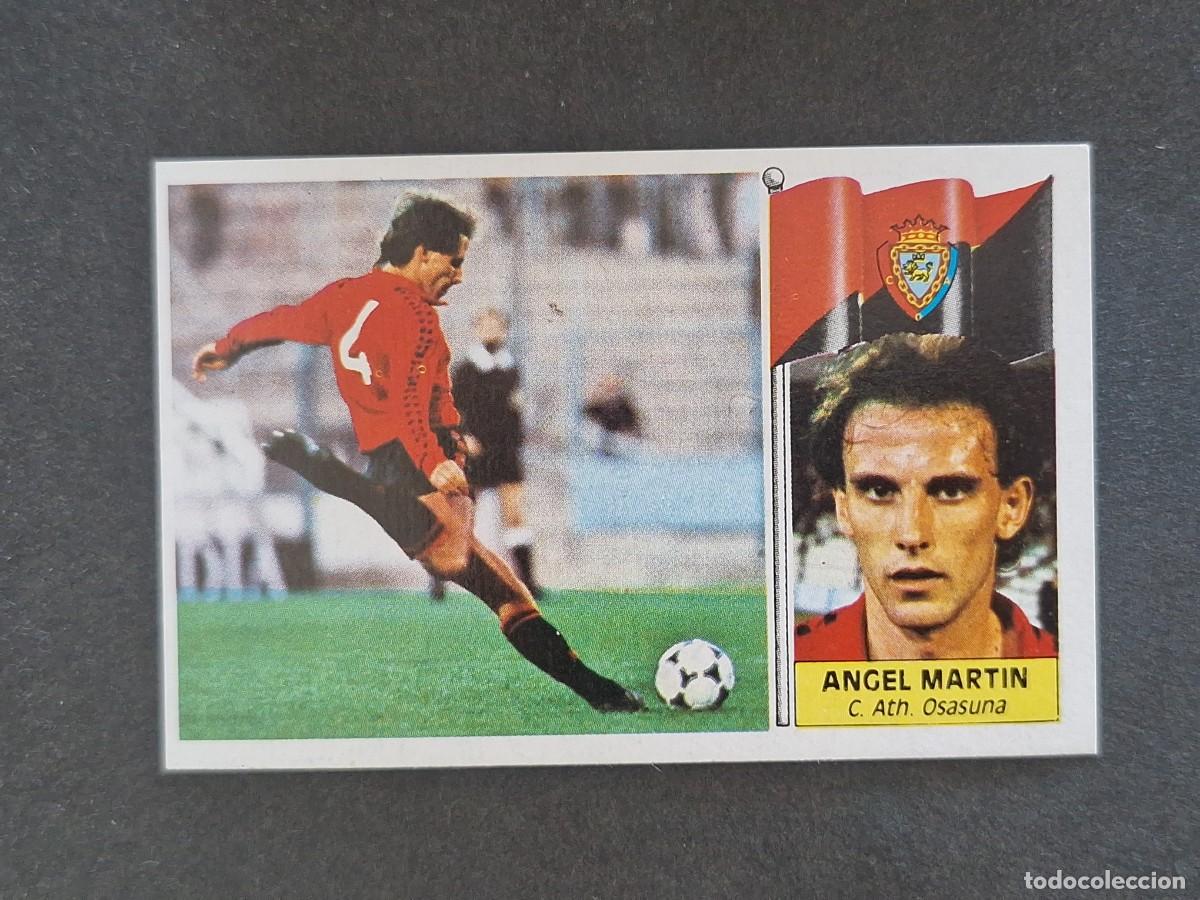 Cromos de f&uacute;tbol: L3 ANGEL MARTIN C. A. OSASUNA LIGA ESTE 1986 1987 86 87 NUNCA PEGADO SIN PEGAR