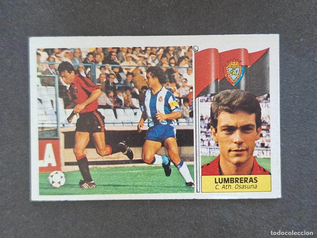 Cromos de f&uacute;tbol: L3 LUMBRERAS C. A. OSASUNA LIGA ESTE 1986 1987 86 87 NUNCA PEGADO SIN PEGAR