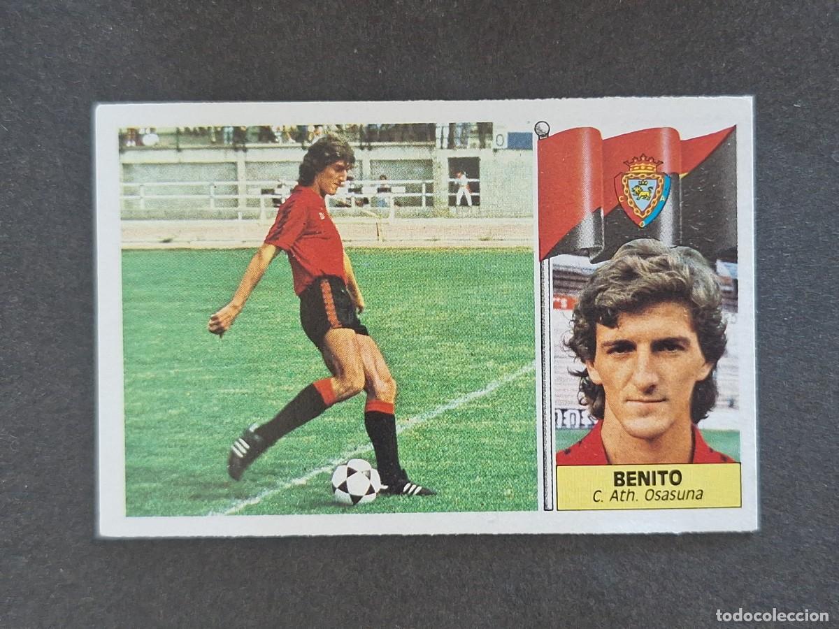 Cromos de f&uacute;tbol: L3 BENITO C. A. OSASUNA LIGA ESTE 1986 1987 86 87 NUNCA PEGADO SIN PEGAR