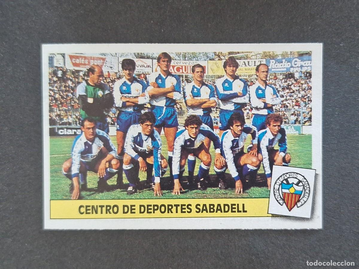 Cromos de f&uacute;tbol: L3 EQUIPO ALINEACION C. D. SABADELL LIGA ESTE 1986 1987 86 87 NUNCA PEGADO SIN PEGAR