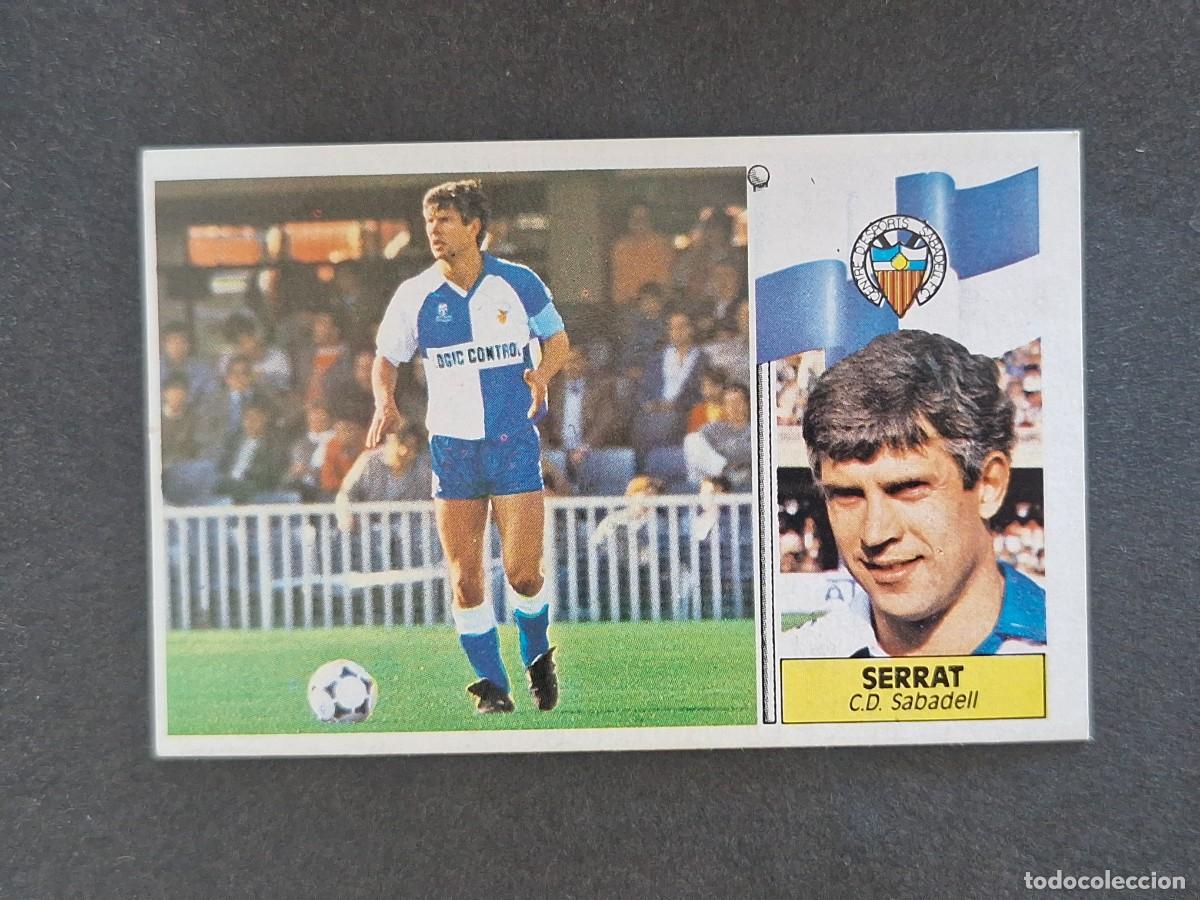 Cromos de f&uacute;tbol: L3 SERRAT C. D. SABADELL LIGA ESTE 1986 1987 86 87 NUNCA PEGADO SIN PEGAR