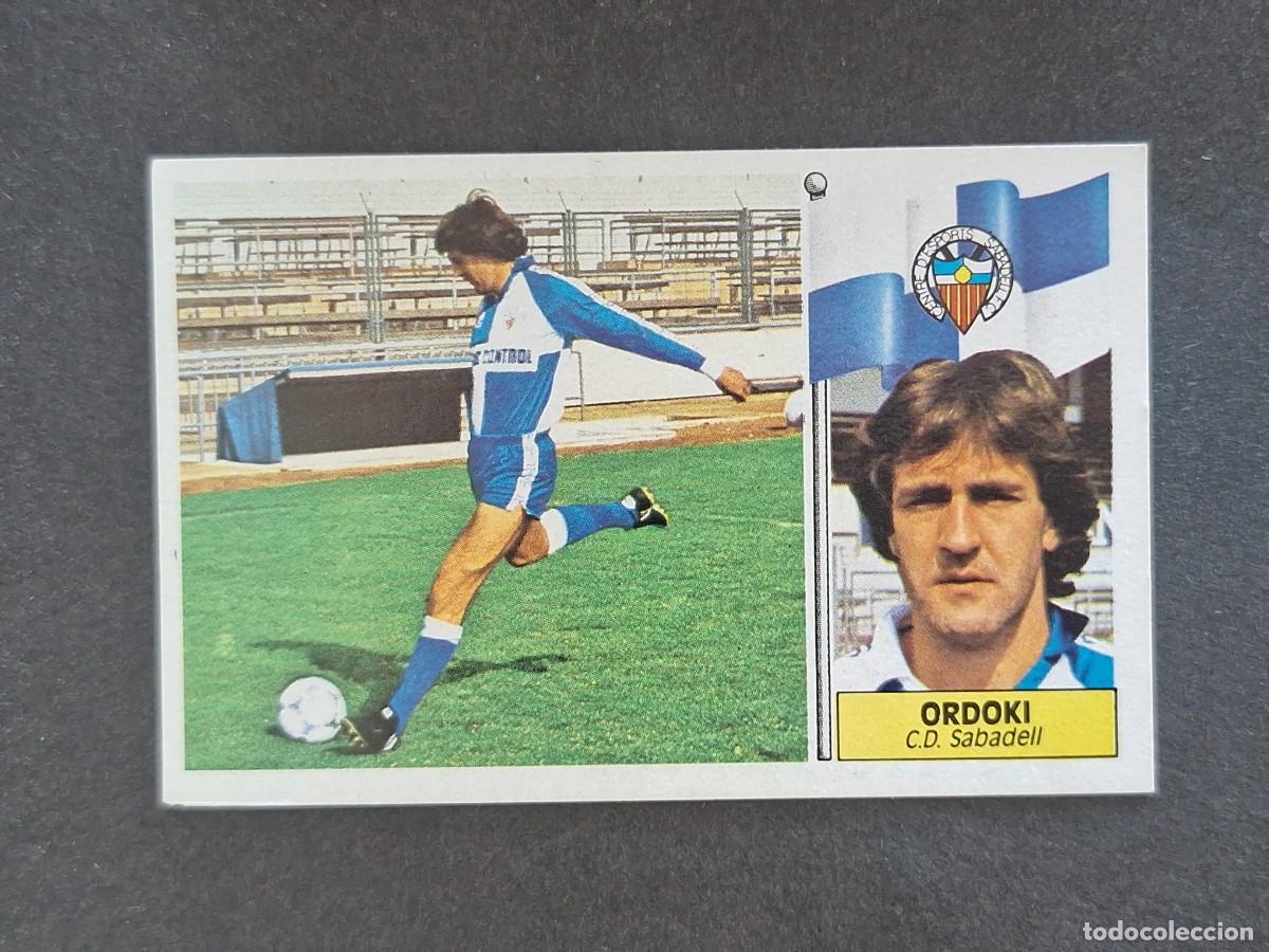 Cromos de f&uacute;tbol: L3 ORDOKI C. D. SABADELL LIGA ESTE 1986 1987 86 87 NUNCA PEGADO SIN PEGAR