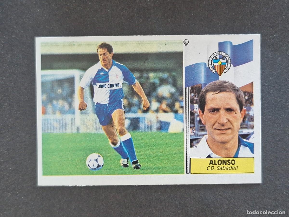 Cromos de f&uacute;tbol: L3 ALONSO C. D. SABADELL LIGA ESTE 1986 1987 86 87 NUNCA PEGADO SIN PEGAR