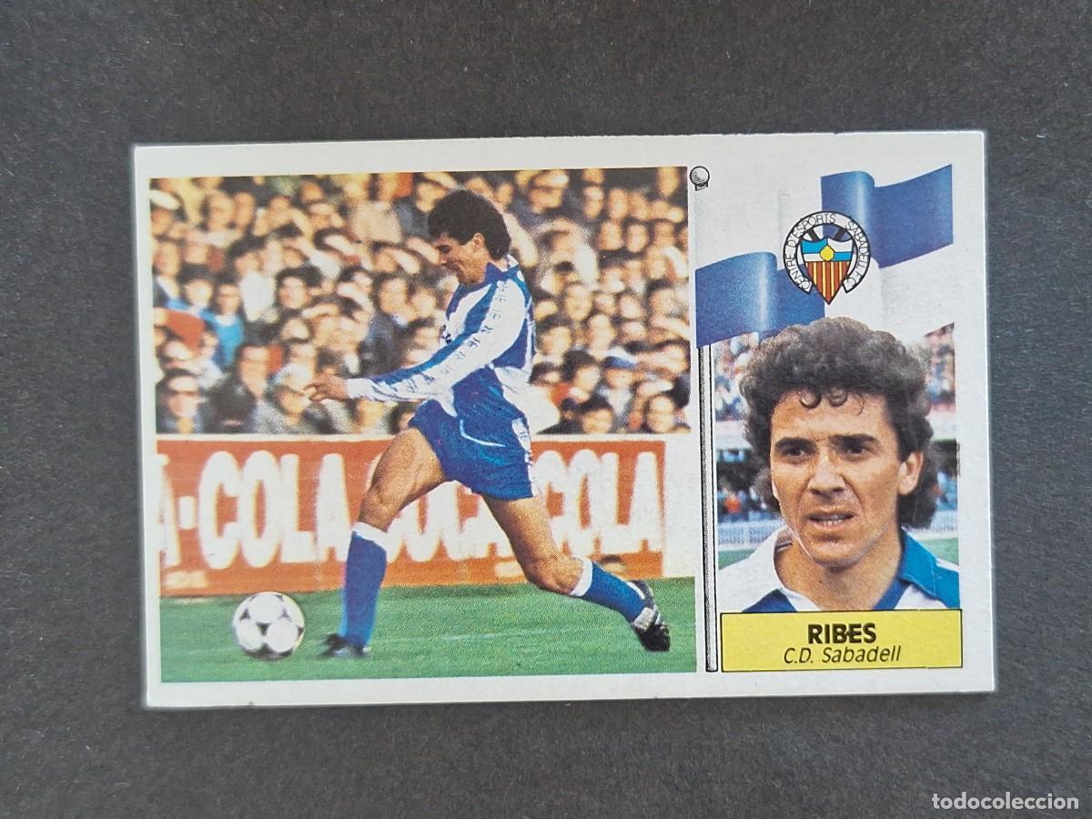 Cromos de f&uacute;tbol: L3 RIBES C. D. SABADELL LIGA ESTE 1986 1987 86 87 NUNCA PEGADO SIN PEGAR