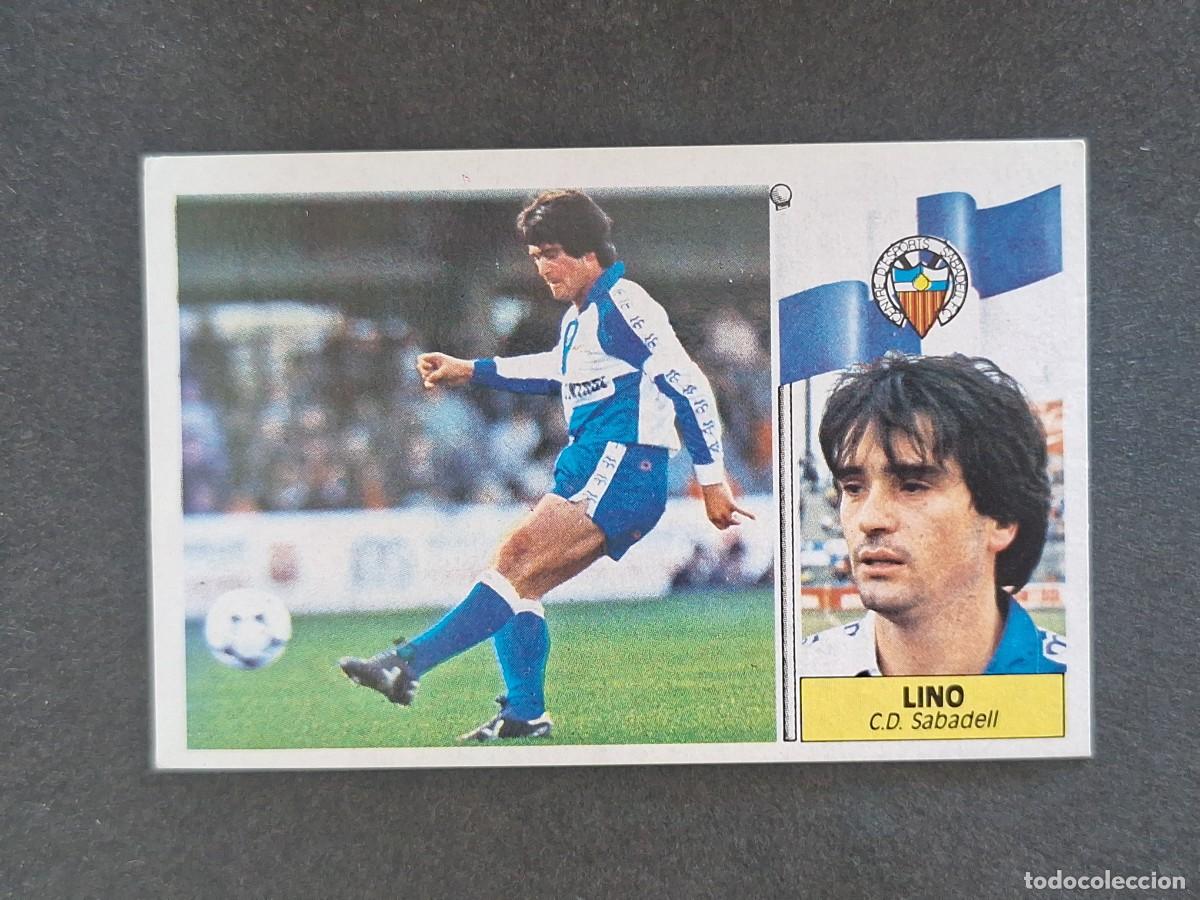 Cromos de f&uacute;tbol: L3 LINO C. D. SABADELL LIGA ESTE 1986 1987 86 87 NUNCA PEGADO SIN PEGAR