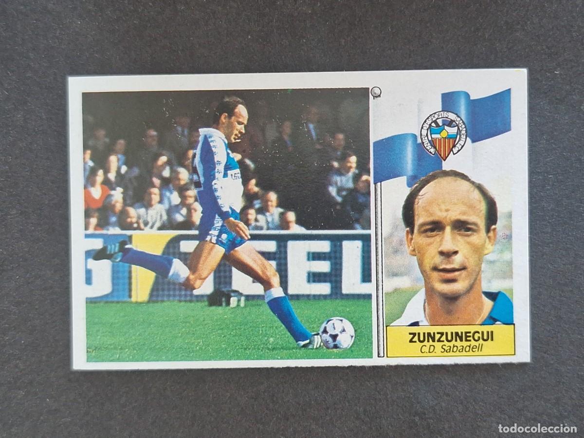 Cromos de f&uacute;tbol: L3 ZUNZUNEGUI C. D. SABADELL LIGA ESTE 1986 1987 86 87 NUNCA PEGADO SIN PEGAR