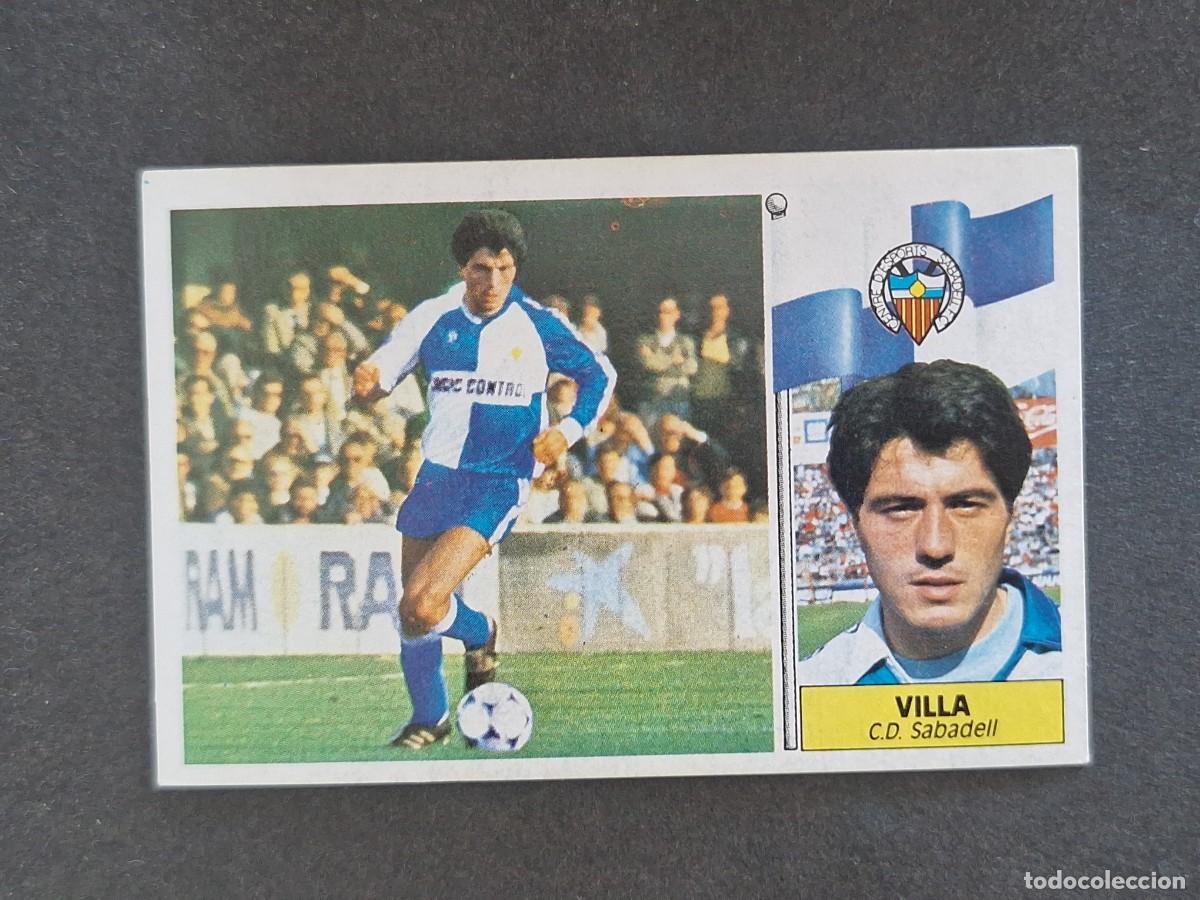 Cromos de f&uacute;tbol: L3 VILLA C. D. SABADELL LIGA ESTE 1986 1987 86 87 NUNCA PEGADO SIN PEGAR