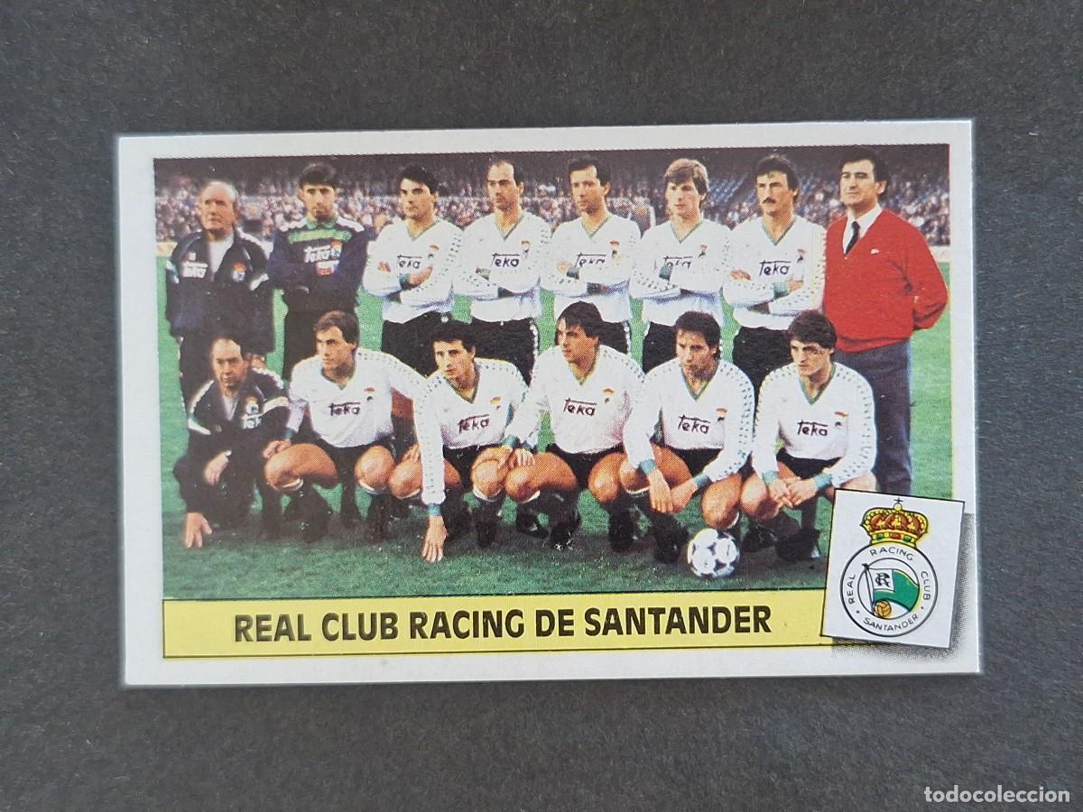 Cromos de f&uacute;tbol: L3 EQUIPO ALINEACION RACING DE SANTANDER LIGA ESTE 1986 1987 86 87 NUNCA PEGADO SIN PEGAR