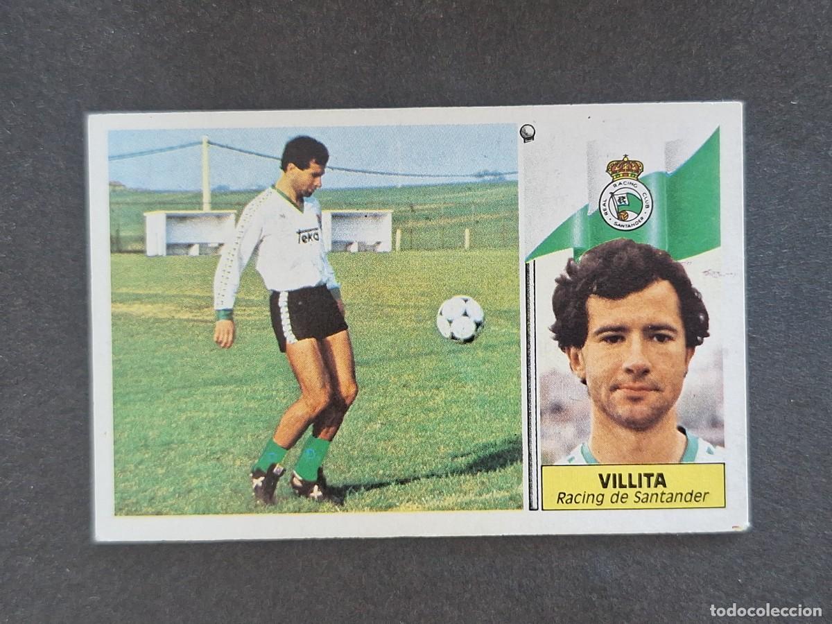 Cromos de f&uacute;tbol: L3 VILLITA RACING DE SANTANDER LIGA ESTE 1986 1987 86 87 NUNCA PEGADO SIN PEGAR