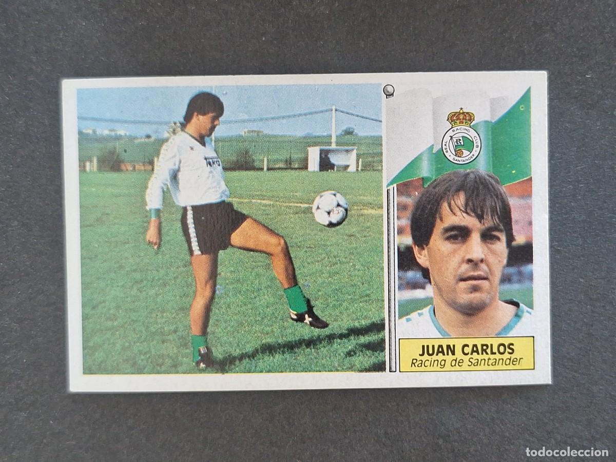 Cromos de f&uacute;tbol: L3 JUAN CARLOS RACING DE SANTANDER LIGA ESTE 1986 1987 86 87 NUNCA PEGADO SIN PEGAR