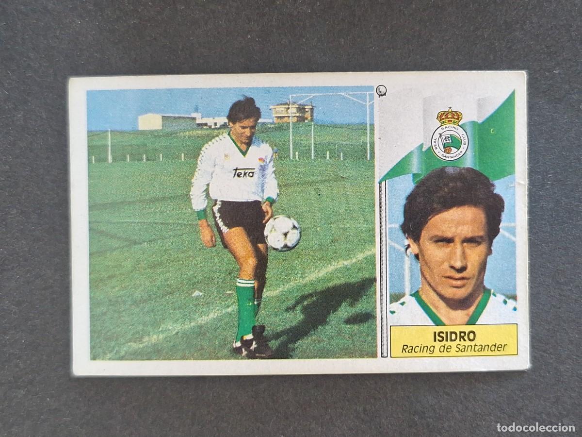 Cromos de f&uacute;tbol: L3 ISIDRO RACING DE SANTANDER LIGA ESTE 1986 1987 86 87 NUNCA PEGADO SIN PEGAR
