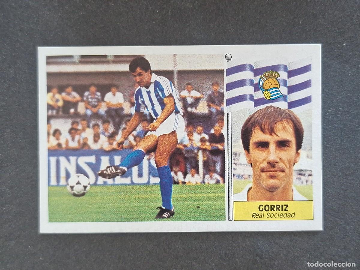 Cromos de f&uacute;tbol: L3 GORRIZ REAL SOCIEDAD LIGA ESTE 1986 1987 86 87 NUNCA PEGADO SIN PEGAR