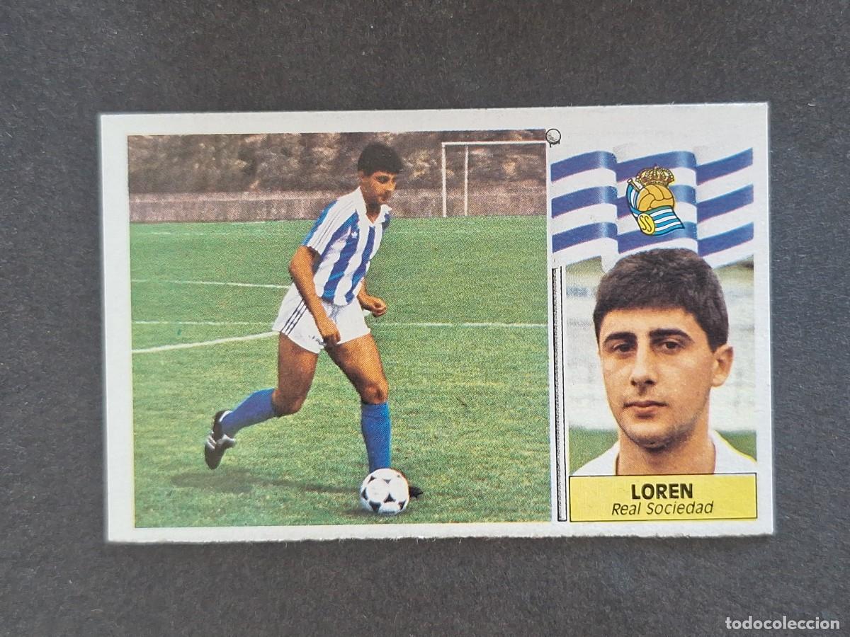Cromos de f&uacute;tbol: L3 LOREN REAL SOCIEDAD LIGA ESTE 1986 1987 86 87 NUNCA PEGADO SIN PEGAR