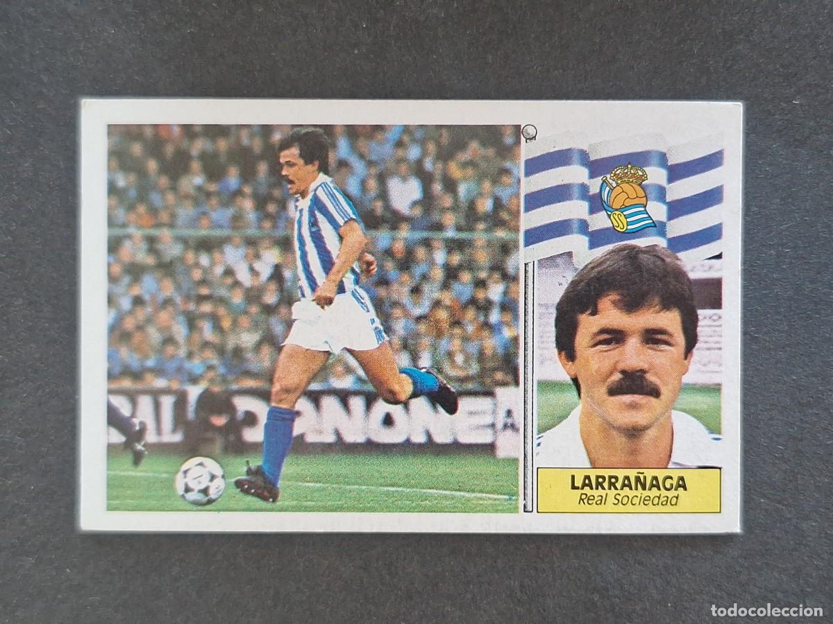 Cromos de f&uacute;tbol: L3 LARRA&Ntilde;AGA REAL SOCIEDAD LIGA ESTE 1986 1987 86 87 NUNCA PEGADO SIN PEGAR