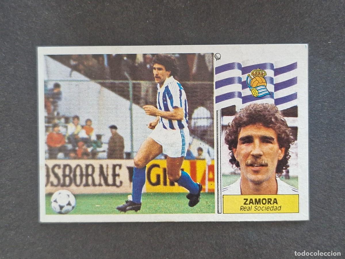 Cromos de f&uacute;tbol: L3 ZAMORA REAL SOCIEDAD LIGA ESTE 1986 1987 86 87 NUNCA PEGADO SIN PEGAR