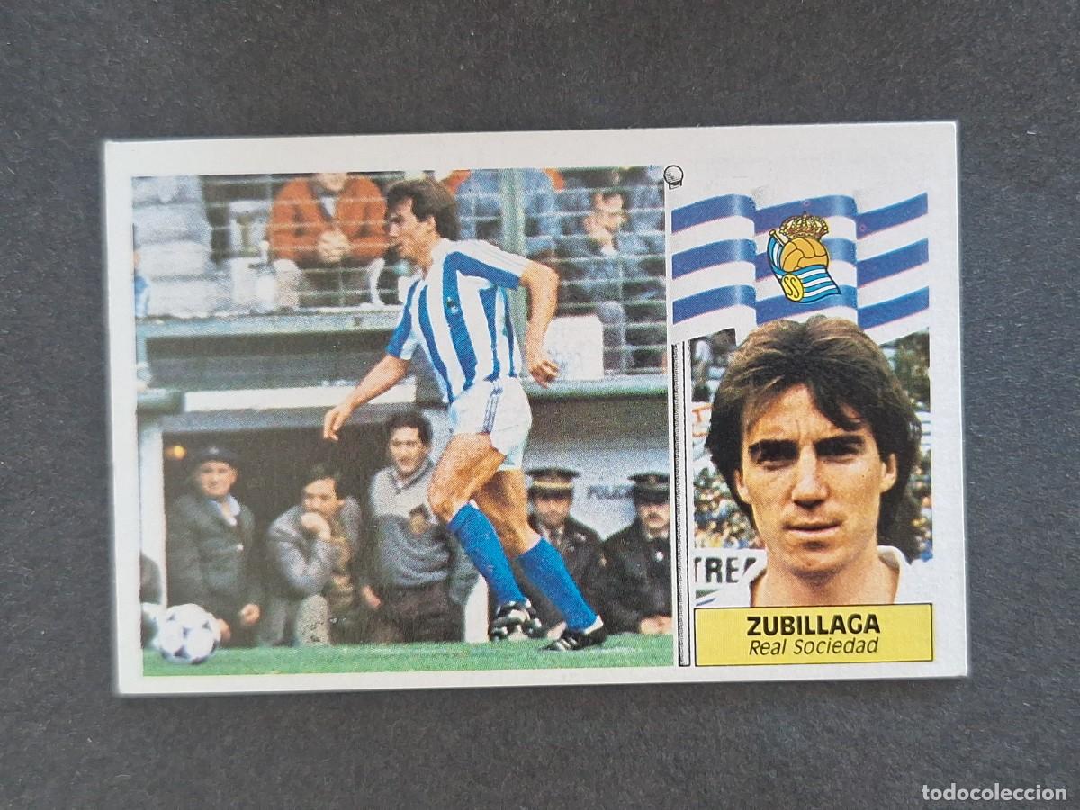 Cromos de f&uacute;tbol: L3 ZUBILLAGA REAL SOCIEDAD LIGA ESTE 1986 1987 86 87 NUNCA PEGADO SIN PEGAR