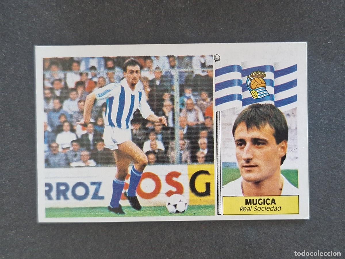 Cromos de f&uacute;tbol: L3 MUGICA REAL SOCIEDAD LIGA ESTE 1986 1987 86 87 NUNCA PEGADO SIN PEGAR