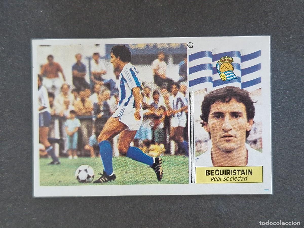 Cromos de f&uacute;tbol: L3 BEGUIRISTAIN REAL SOCIEDAD LIGA ESTE 1986 1987 86 87 NUNCA PEGADO SIN PEGAR