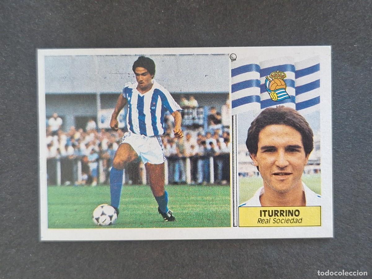 Cromos de f&uacute;tbol: L3 ITURRINO REAL SOCIEDAD LIGA ESTE 1986 1987 86 87 NUNCA PEGADO SIN PEGAR