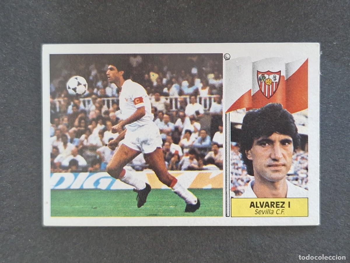 Cromos de f&uacute;tbol: L3 ALVAREZ I SEVILLA C. F. LIGA ESTE 1986 1987 86 87 NUNCA PEGADO SIN PEGAR