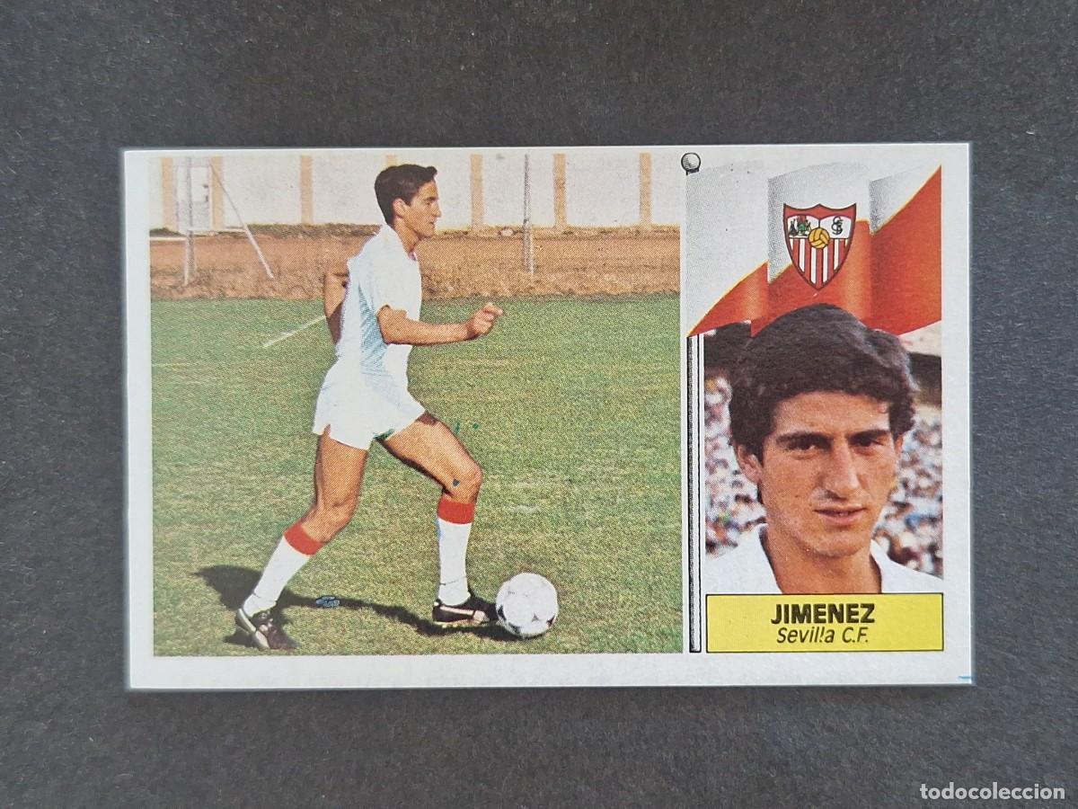 Cromos de f&uacute;tbol: L3 JIMENEZ SEVILLA C. F. LIGA ESTE 1986 1987 86 87 NUNCA PEGADO SIN PEGAR