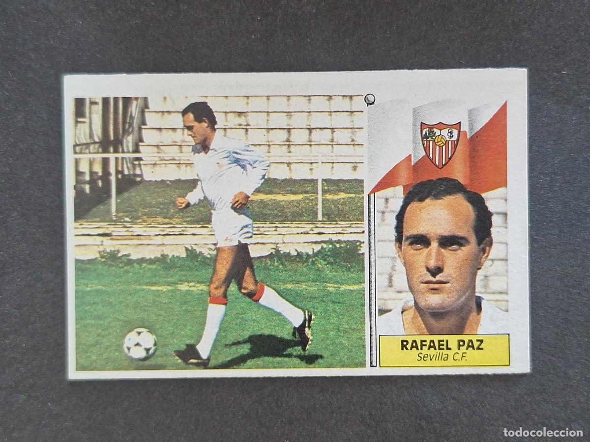 Cartes &agrave; collectionner de Football: L3 RAFAEL PAZ SEVILLA C. F. LIGA ESTE 1986 1987 86 87 NUNCA PEGADO SIN PEGAR